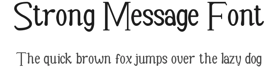 Strong Message Font by nihstudio — Serif Font