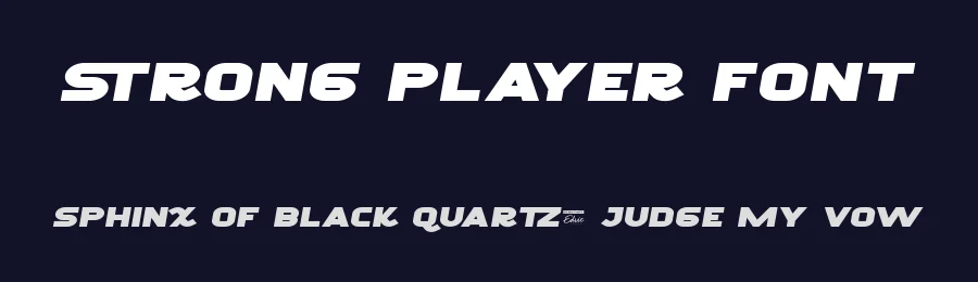 Strong Player Font by edricstudio — Display Font — thumbnail 2