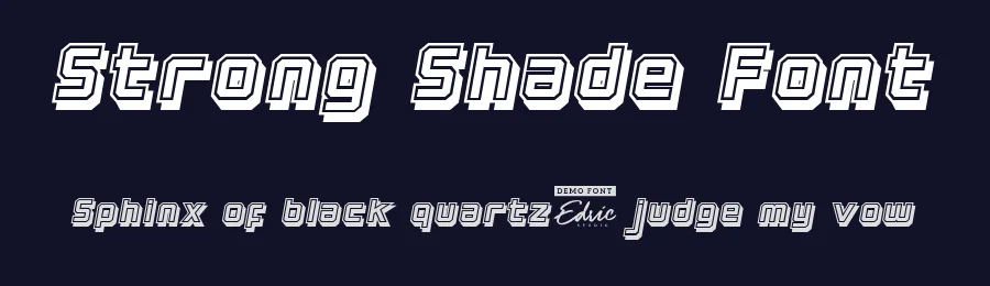 Strong Shade Font by edricstudio — Decorative Font — thumbnail 2