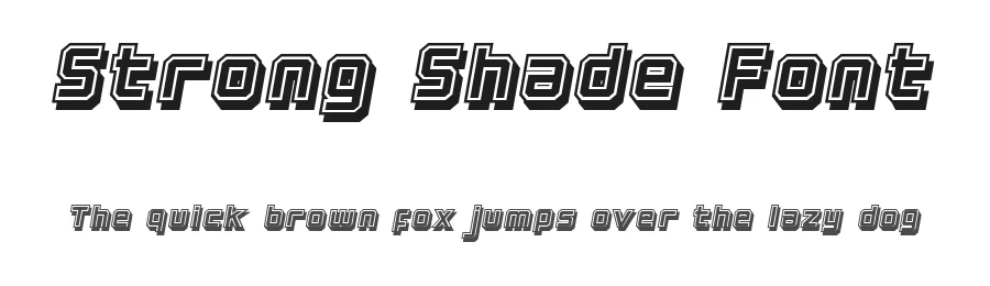 Strong Shade Font by edricstudio — Decorative Font
