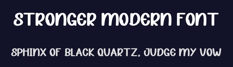 Stronger Modern Font by inermediaSTUDIO — Display Font — thumbnail 2
