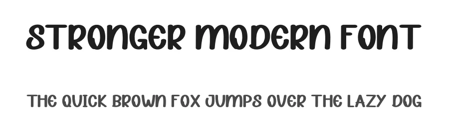 Stronger Modern Font by inermediaSTUDIO — Display Font