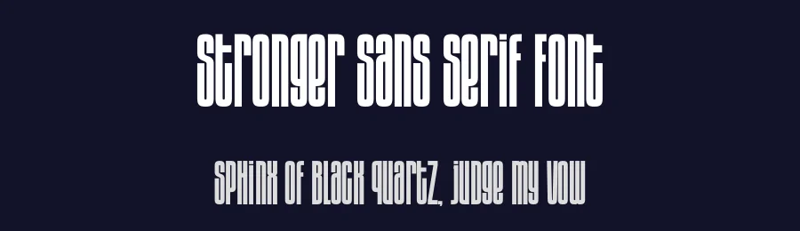 Stronger Sans Serif Font by Funtype — Decorative Font — thumbnail 2