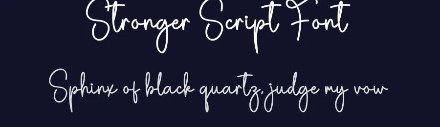 Stronger Script Font by creativeletter — Script Handwritten Font — thumbnail 2