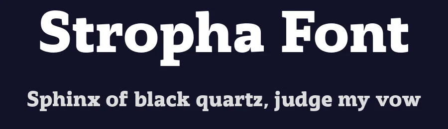Stropha Font by Tour De Force — Slab Serif Font — thumbnail 2