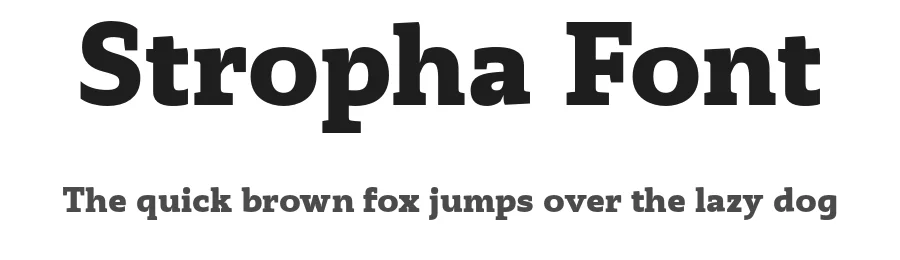 Stropha Font by Tour De Force — Slab Serif Font