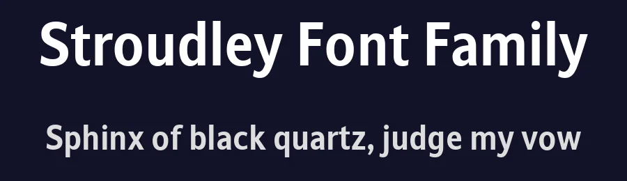Stroudley Font Family by daltonmaag — Sans Serif Font — thumbnail 2