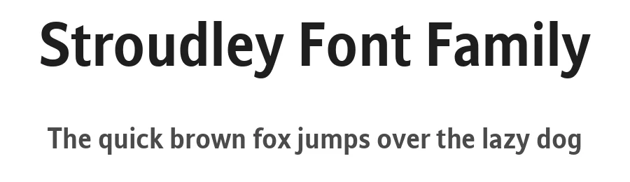 Stroudley Font Family by daltonmaag β Sans Serif Font