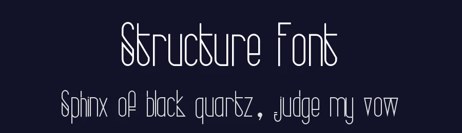 Structure Font by Hamilton — Display Font — thumbnail 2