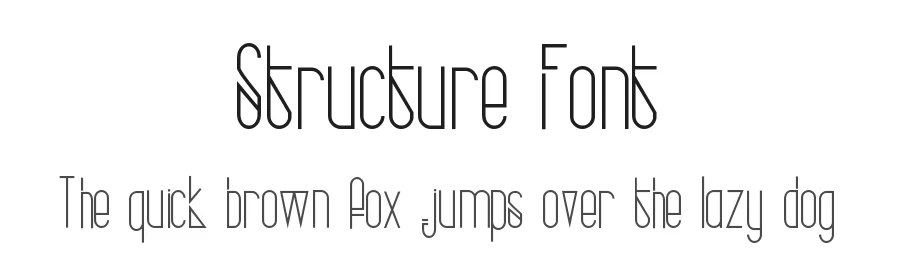Structure Font by Hamilton — Display Font