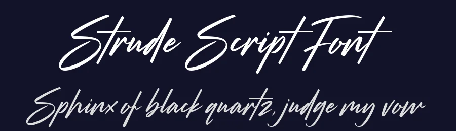 Strude Script Font by Letteralle — Script Handwritten Font — thumbnail 2