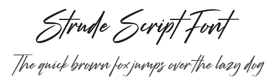 Strude Script Font by Letteralle — Script Handwritten Font