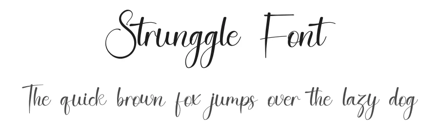 Strunggle Font by inermediaSTUDIO — Script Handwritten Font