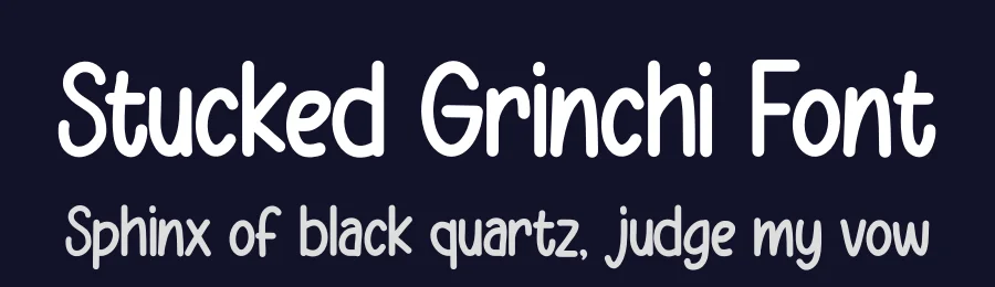 Stucked Grinchi Font by Minimalist Eyes — Display Font — thumbnail 2
