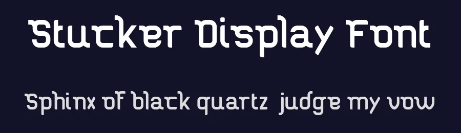 Stucker Display Font by Inspiratype — Sans Serif Font — thumbnail 2