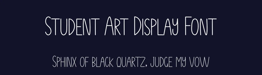 Student Art Display Font by andikastudio — Display Font — thumbnail 2