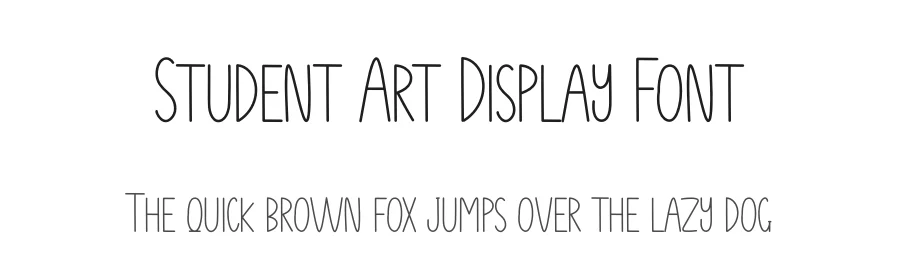 Student Art Display Font by andikastudio — Display Font