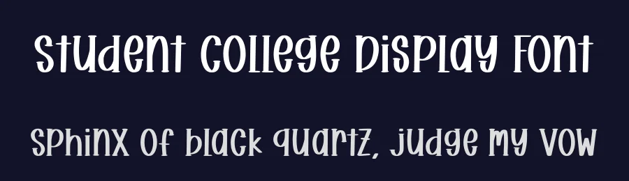 Student College Display Font by Funtype — Decorative Font — thumbnail 2