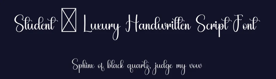 Student – Luxury Handwritten Script Font by freshtypeink — Script Handwritten Font — thumbnail 2