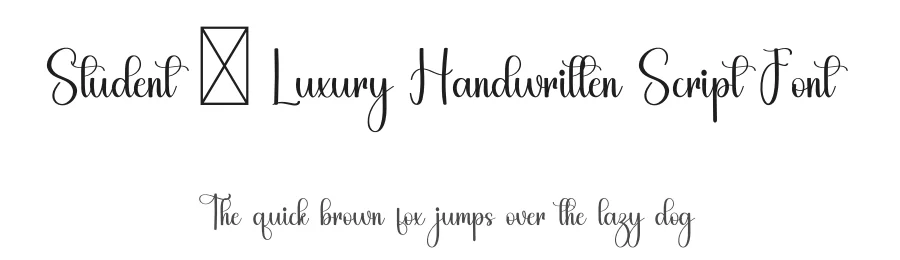 Student – Luxury Handwritten Script Font by freshtypeink — Script Handwritten Font