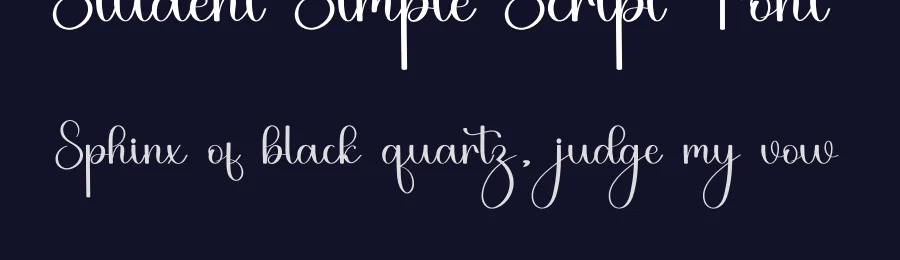 Student Simple Script Font by freshtypeink — Script Handwritten Font — thumbnail 2