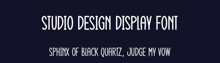 Studio Design Display Font by creativeletter — Display Font — thumbnail 2