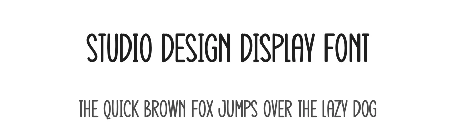 Studio Design Display Font by creativeletter — Display Font