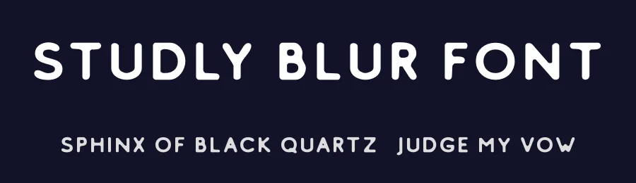 Studly Blur Font by craftsupplyco — Display Font — thumbnail 2