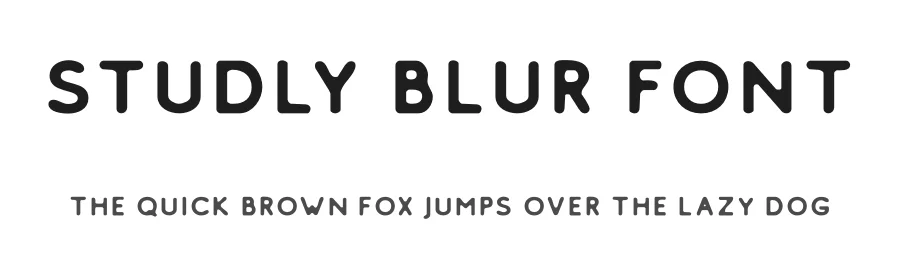 Studly Blur Font by craftsupplyco — Display Font
