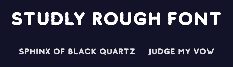 Studly Rough Font by craftsupplyco — Sans Serif Font — thumbnail 2