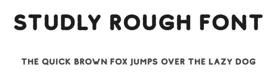 Studly Rough Font by craftsupplyco — Sans Serif Font