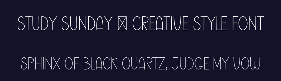 Study Sunday – Creative Style Font by freshtypeink — Display Font — thumbnail 2