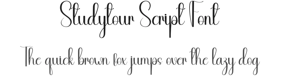 Studytour Script Font by andikastudio — Script Handwritten Font