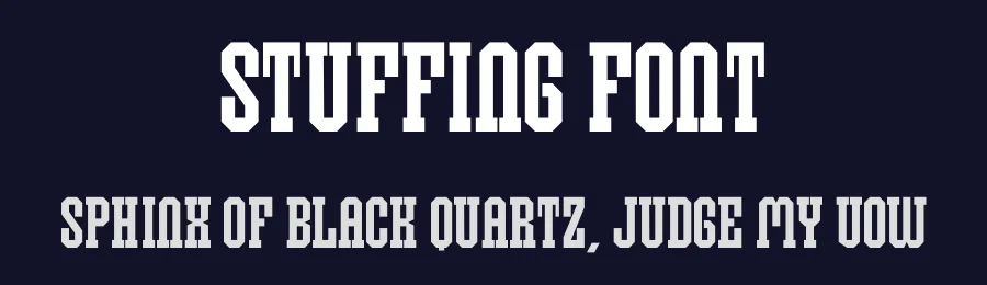 Stuffing Font by Almairatype — Display Font — thumbnail 2