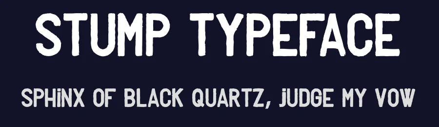 Stump Typeface by Bowery Studio design — Display Font — thumbnail 2
