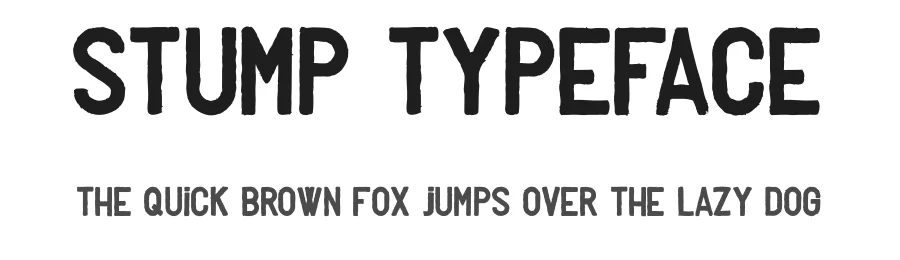 Stump Typeface by Bowery Studio design — Display Font