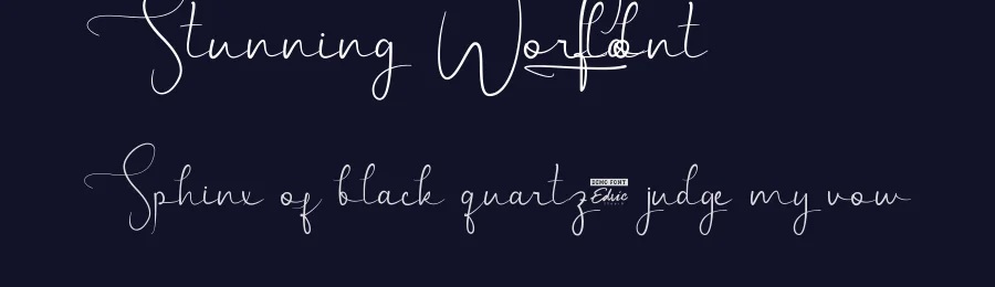 Stunning World Font by edricstudio — Script Handwritten Font — thumbnail 2