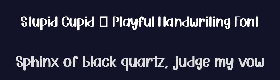 Stupid Cupid – Playful Handwriting Font by Siapgraph — Display Font — thumbnail 2