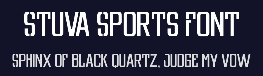 Stuva Sports Font by Illushvara Design — Display Font — thumbnail 2