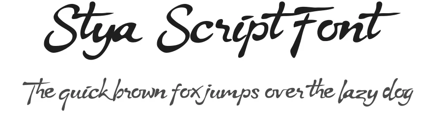 Stya Script Font by menangan studio β Decorative Font