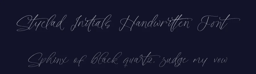 Styelad Initials Handwritten Font by Operatype.Co — Script Handwritten Font — thumbnail 2