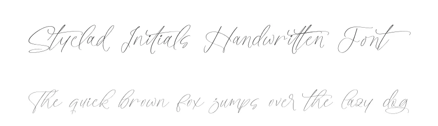 Styelad Initials Handwritten Font by Operatype.Co — Script Handwritten Font