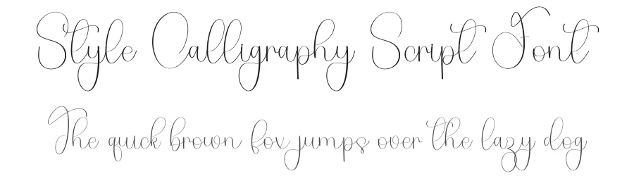 Style Calligraphy Script Font by freshtypeink — Script Handwritten Font