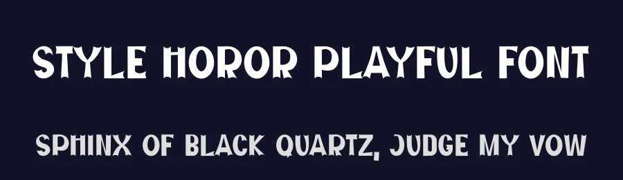 Style Horor Playful Font by freshtypeink — Display Font — thumbnail 2