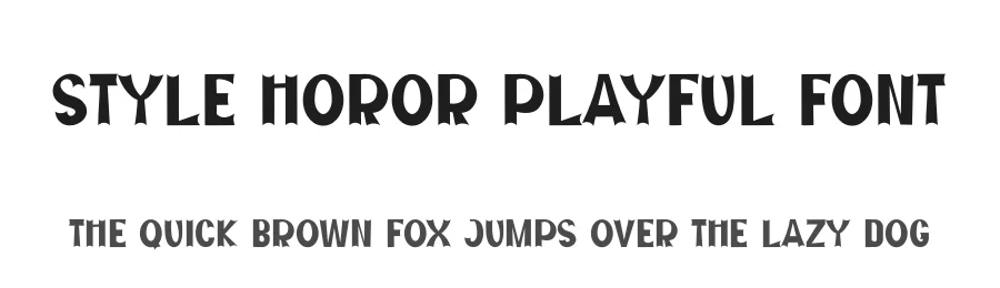 Style Horor Playful Font by freshtypeink — Display Font