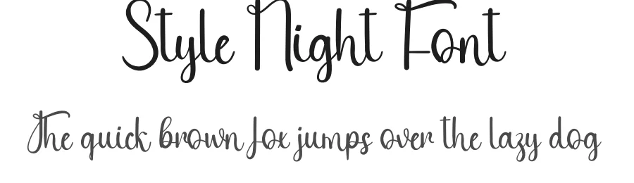 Style Night Font by andikastudio — Script Handwritten Font