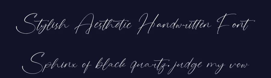 Stylish Aesthetic Handwritten Font by stylishtype.co — Script Handwritten Font — thumbnail 2
