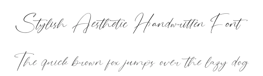 Stylish Aesthetic Handwritten Font by stylishtype.co — Script Handwritten Font
