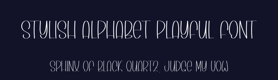Stylish Alphabet Playful Font by andikastudio — Display Font — thumbnail 2
