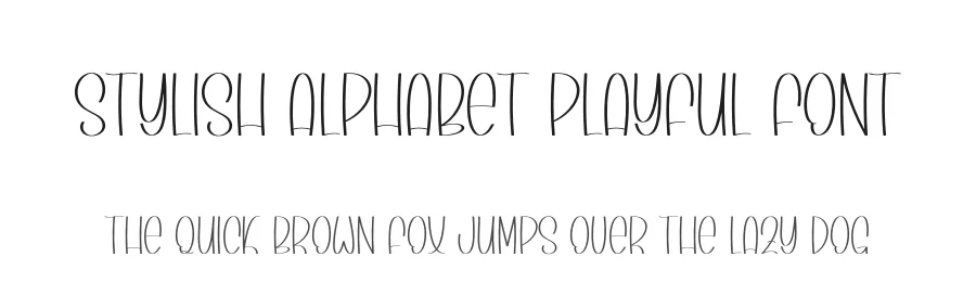 Stylish Alphabet Playful Font by andikastudio — Display Font